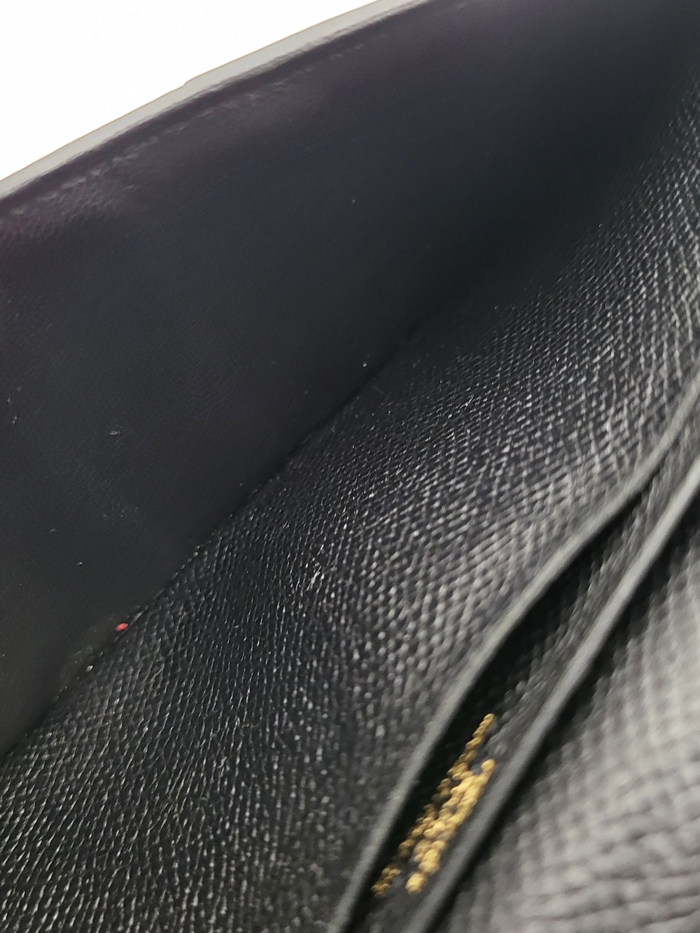 Hermes Bearn Black Epson Calfskin Leather Wallet with Gold Foil Logo,,Authentic. - Picture 14 of 16